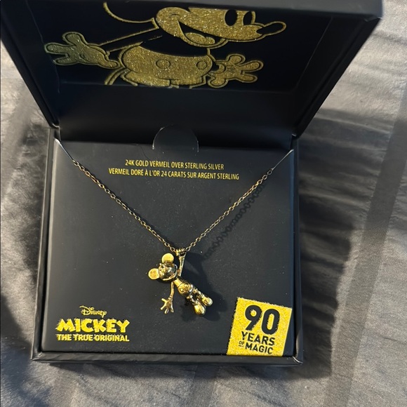 Disney Mickey 90th Anniversary Gold Necklace - Picture 2 of 5